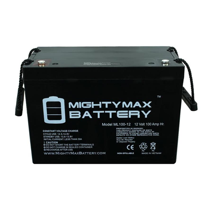 Mighty Max Battery 12V 100Ah SLA battery for Kaddy E-caddy golf cart ...