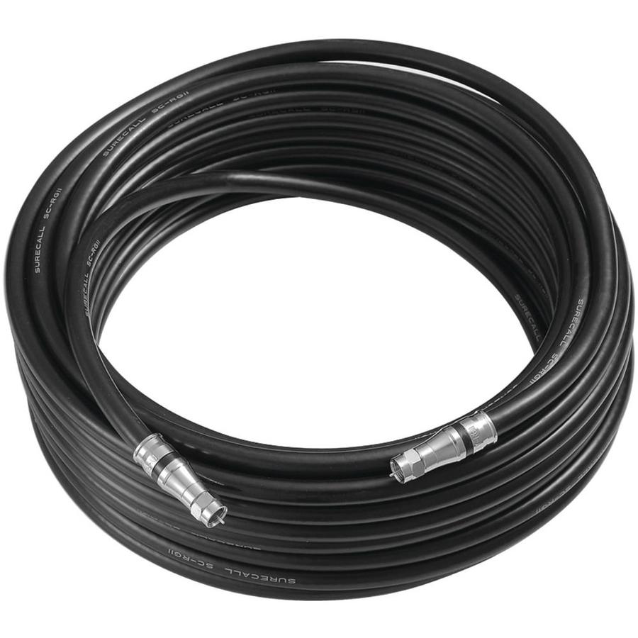 SureCall 50ft Rg11 Black Coaxial Cable Coil in the Coaxial Cables