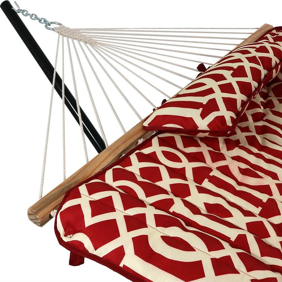 Sunnydaze Decor Royal Red Fabric Hammock with Stand in the Hammocks ...