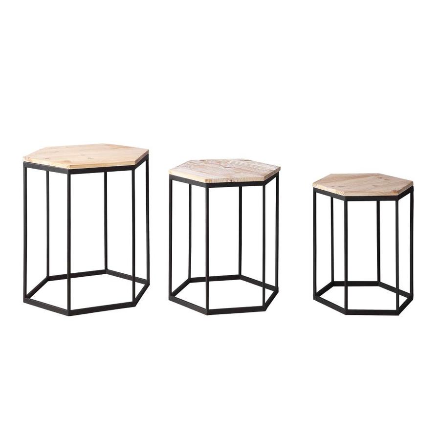 4D Concepts Layton Set of 3 Nesting Sextagon Tables in the Accent Table ...