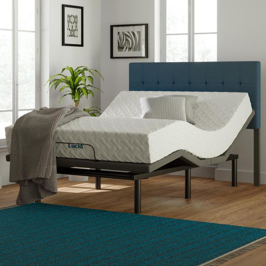 LUCID Comfort Collection Deluxe Adjustable Base 12in Soft Adjustable