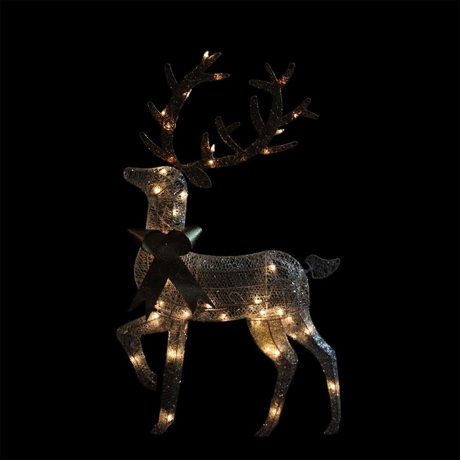Northlight 46-in Reindeer Reindeer with Clear Incandescent Lights in ...