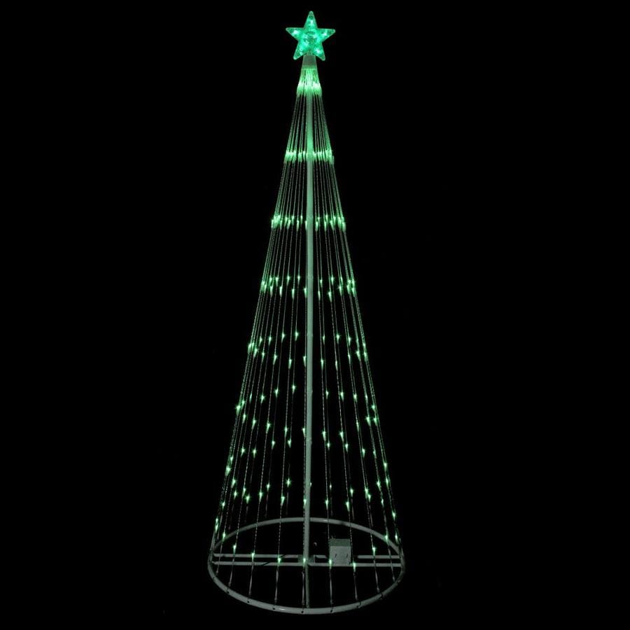 Northlight 108-in Christmas Tree with Green LED Lights in the Outdoor ...