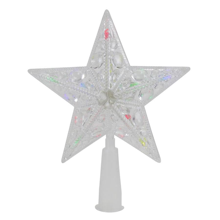 Northlight 6-in Star Multiple Colors Multicolor Christmas Tree Topper ...