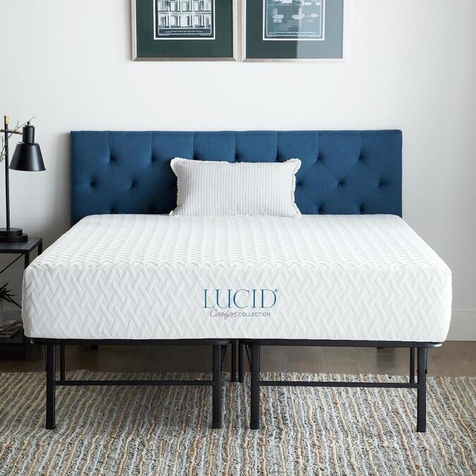 Lucid Comfort Collection 10 In Adjustable Queen Memory Foam Mattress The Mattresses Department At Com - Queen Memory Foam Mattress Bed Frame Lucid Comfort Collection 10 In Adjustable Queen Memory Foam Mattress The Mattresses Department At Com - Queen Memory Foam Mattress Bed Frame