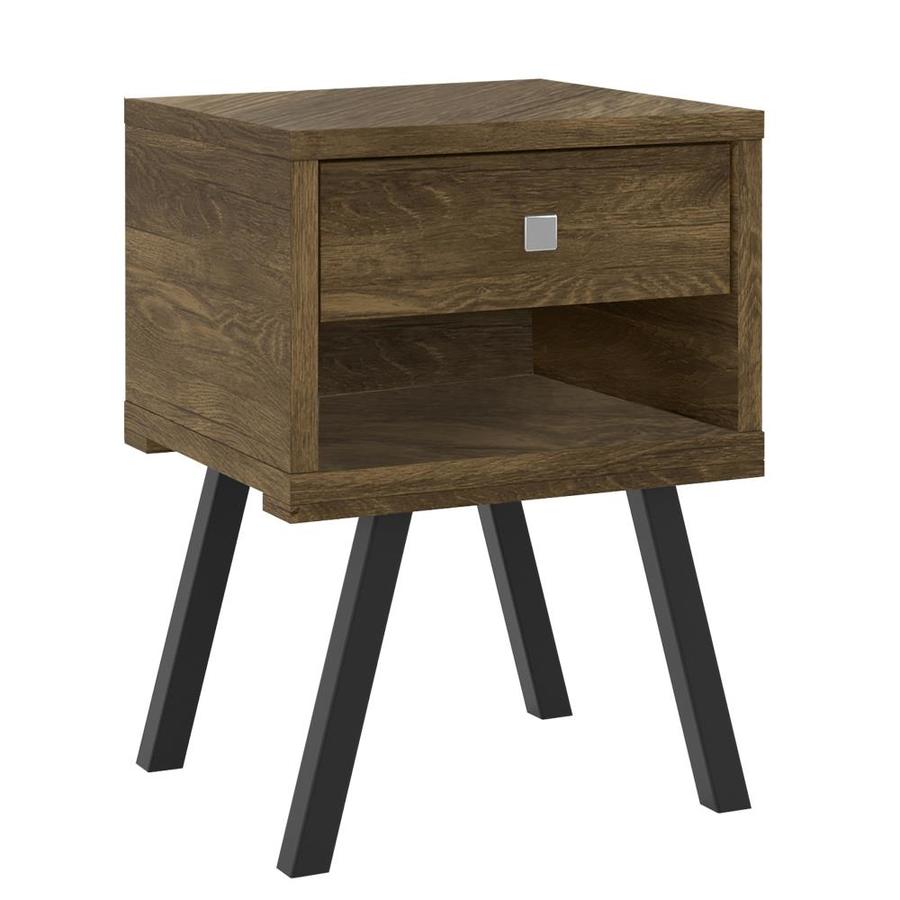 Benzara Rustic Brown Nightstand in the Nightstands department at