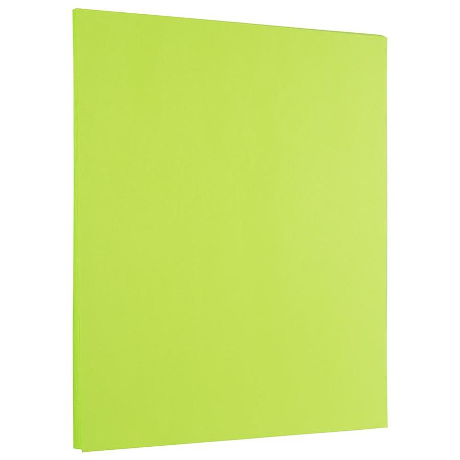 JAM Paper JAM Paper® Colored 24lb Paper, 8.5 x 11, Ultra Lime Green ...