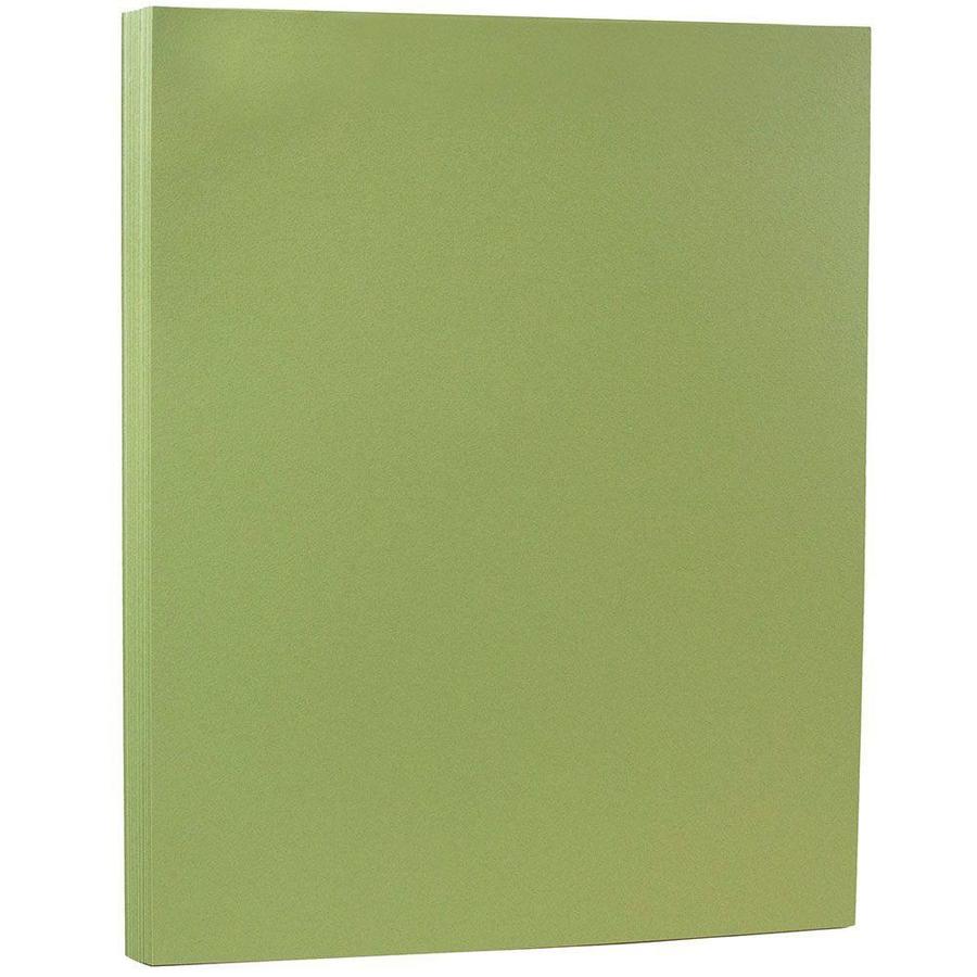 JAM Paper JAM Paper® Matte Paper, 8.5-in x 11-in, 28 lb. Olive Green ...