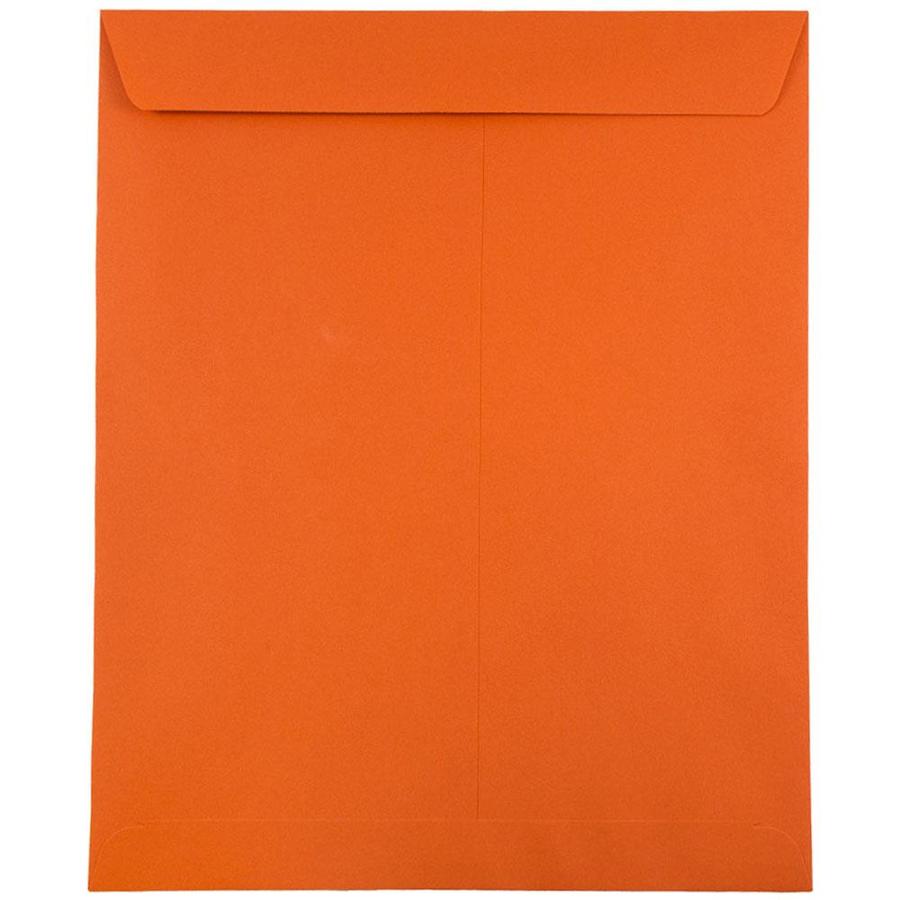 JAM Paper 10 x 13 Open End Catalog Colored Envelopes, Orange Recycled ...