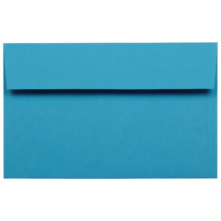 JAM Paper A10 Colored Invitation Envelopes, 6 x 9.5, Blue Recycled, 50 ...