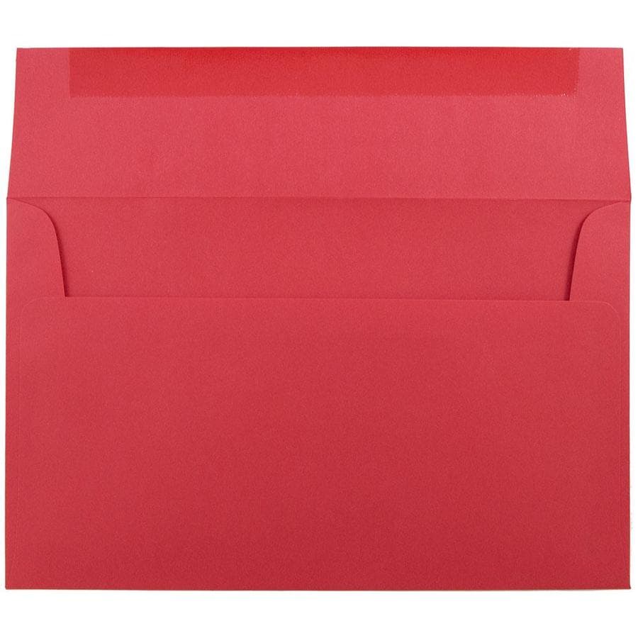 JAM Paper A10 Colored Invitation Envelopes, 6 x 9.5, Red Recycled, 50 ...