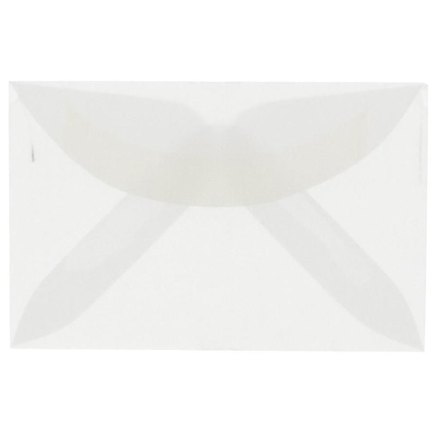 JAM Paper 3Drug Translucent Vellum Mini Envelopes, 2.3125 x 3.625