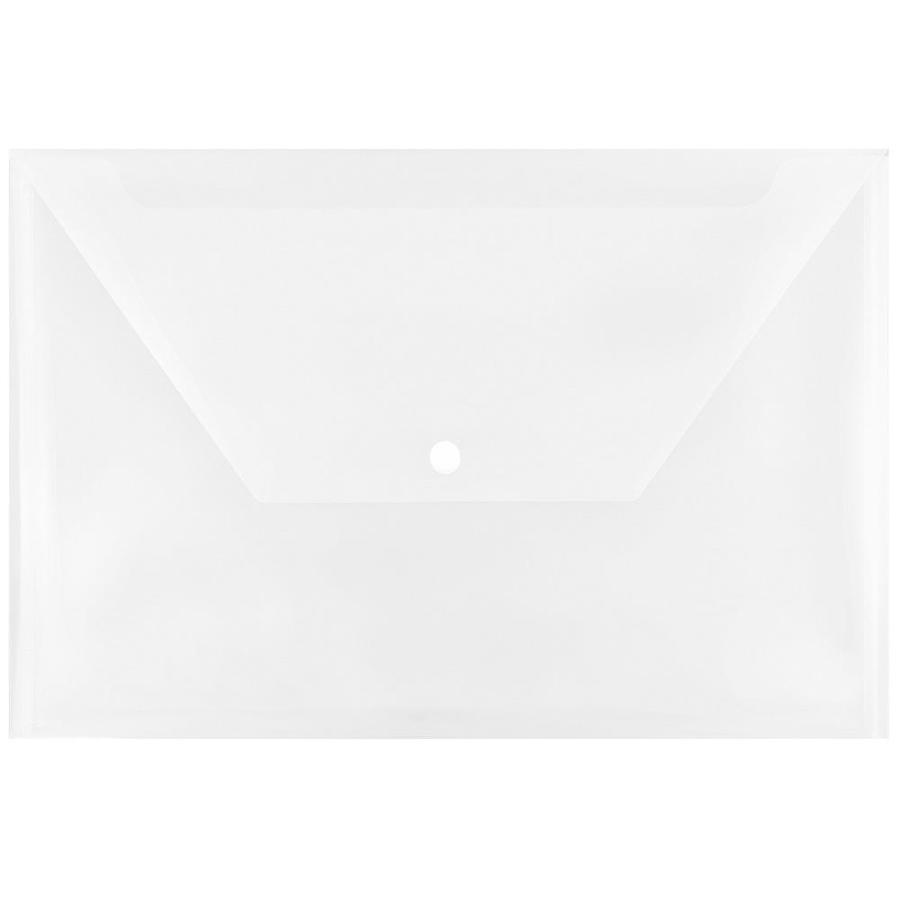 JAM Paper Plastic Envelopes with Snap Closure, Legal Booklet, 9.75 x 14