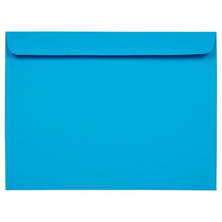 JAM Paper 9 x 12 Booklet Catalog Colored Envelopes, Blue Recycled, 25 ...