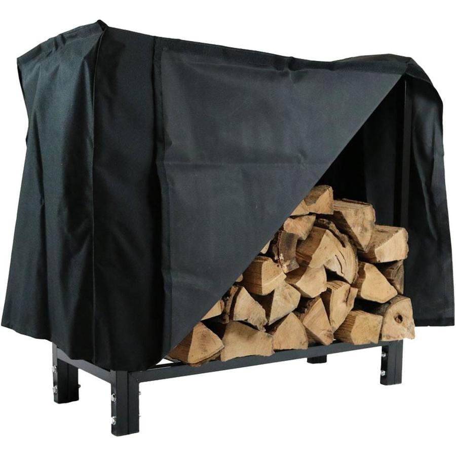 Sunnydaze Decor 30 -in Firewood Log Rack with Cover Indoor or Outdoor ...