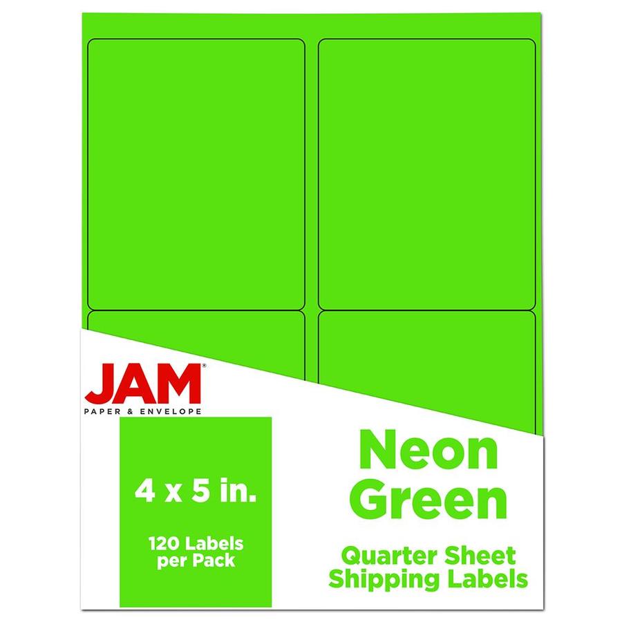 neon green labels