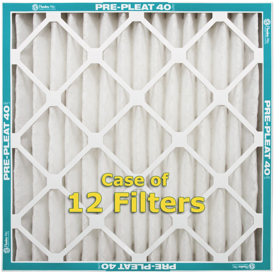 Flanders 12Pack 15in x 20in x 2in Pleated Air Filters at