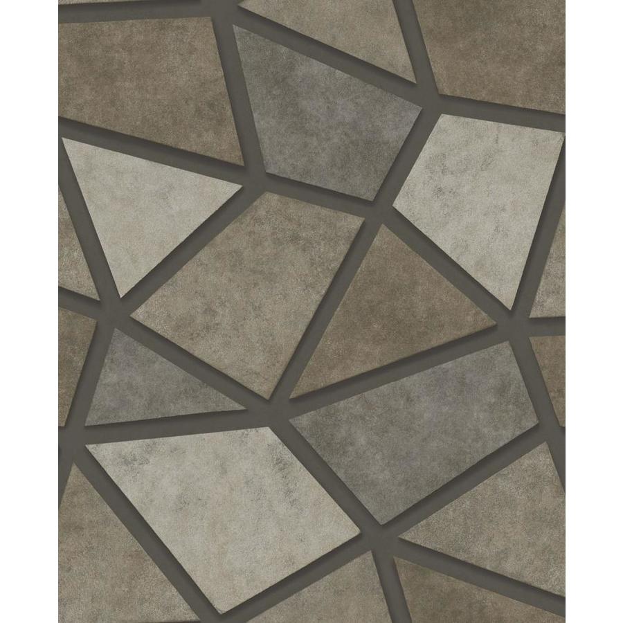 Fine Decor Coty Brown Mosaic Wallpaper in the Wallpaper department at