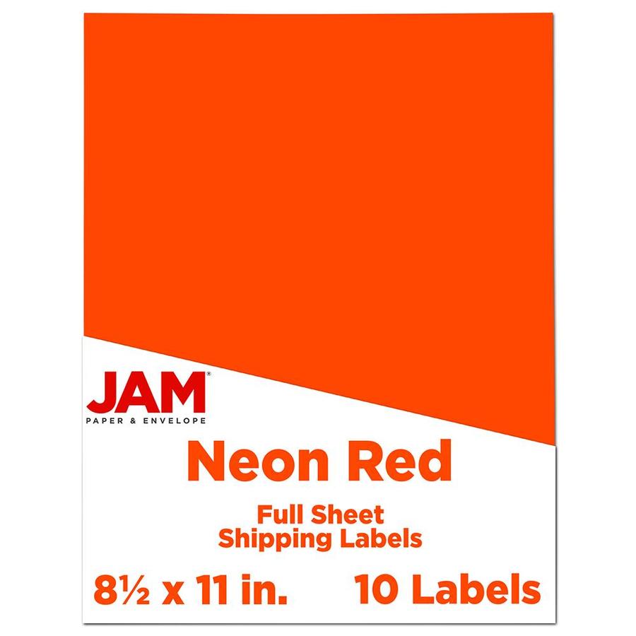 red sticker paper