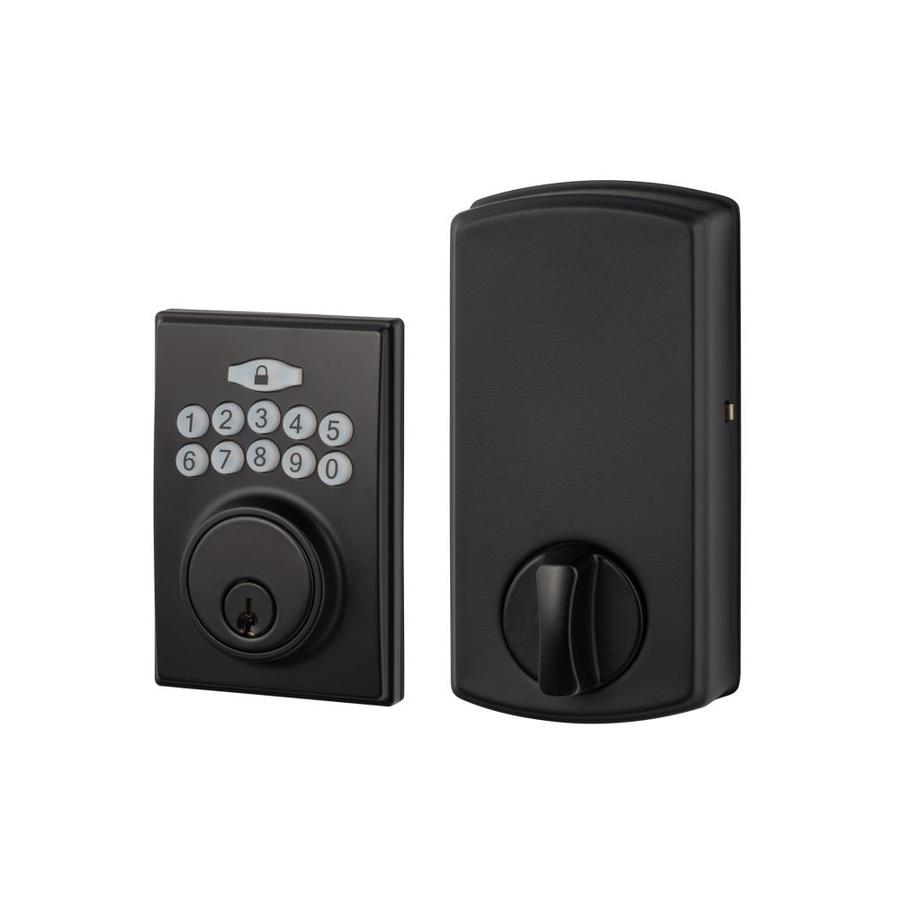 Sure-Loc Hardware Modern Electronic Deadbolt, Flat Black in the ...