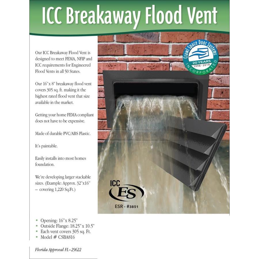 Fema Approved Flood Vents Pin by Crawl Space Door Systems On Crawl Space Flood V