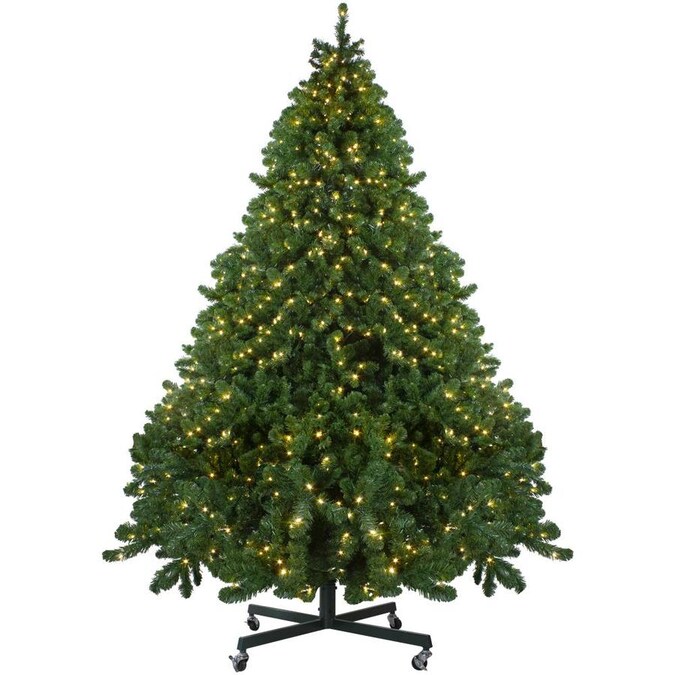 Northlight 9-ft Pine Pre-Lit Traditional Artificial Christmas Tree with ...