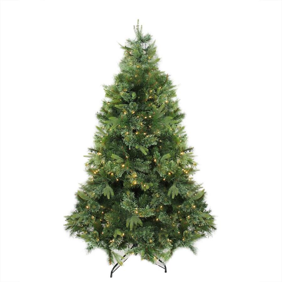 7.5 ft holiday animated plush led pre lit tree