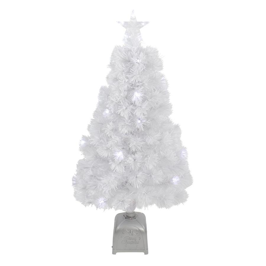 Northlight 3-ft Pre-Lit Traditional White Artificial Christmas Tree ...