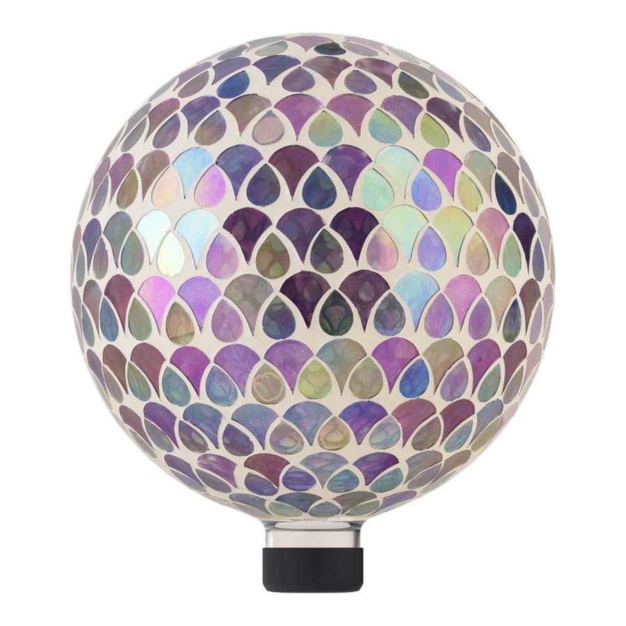 Alpine Corporation Colorful Teardrop Gazing Globe with Mosaic Flower ...