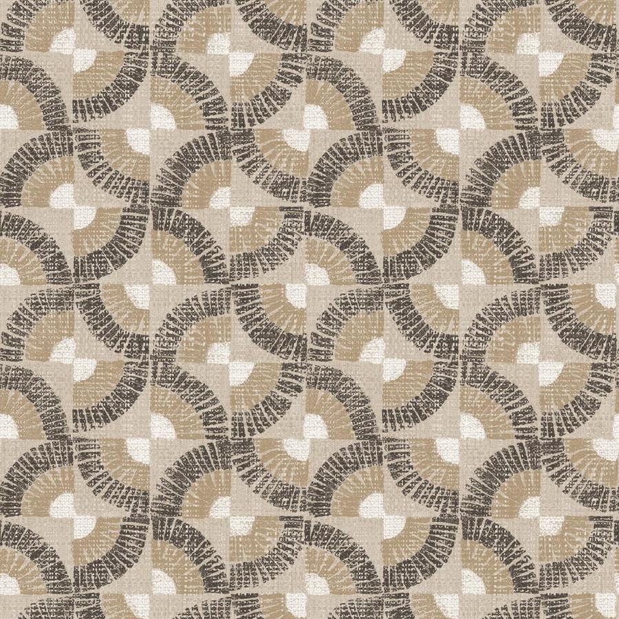 Tempaper 60 sq. ft. Grasscloth Fans Neutral Bronze Peel and Stick