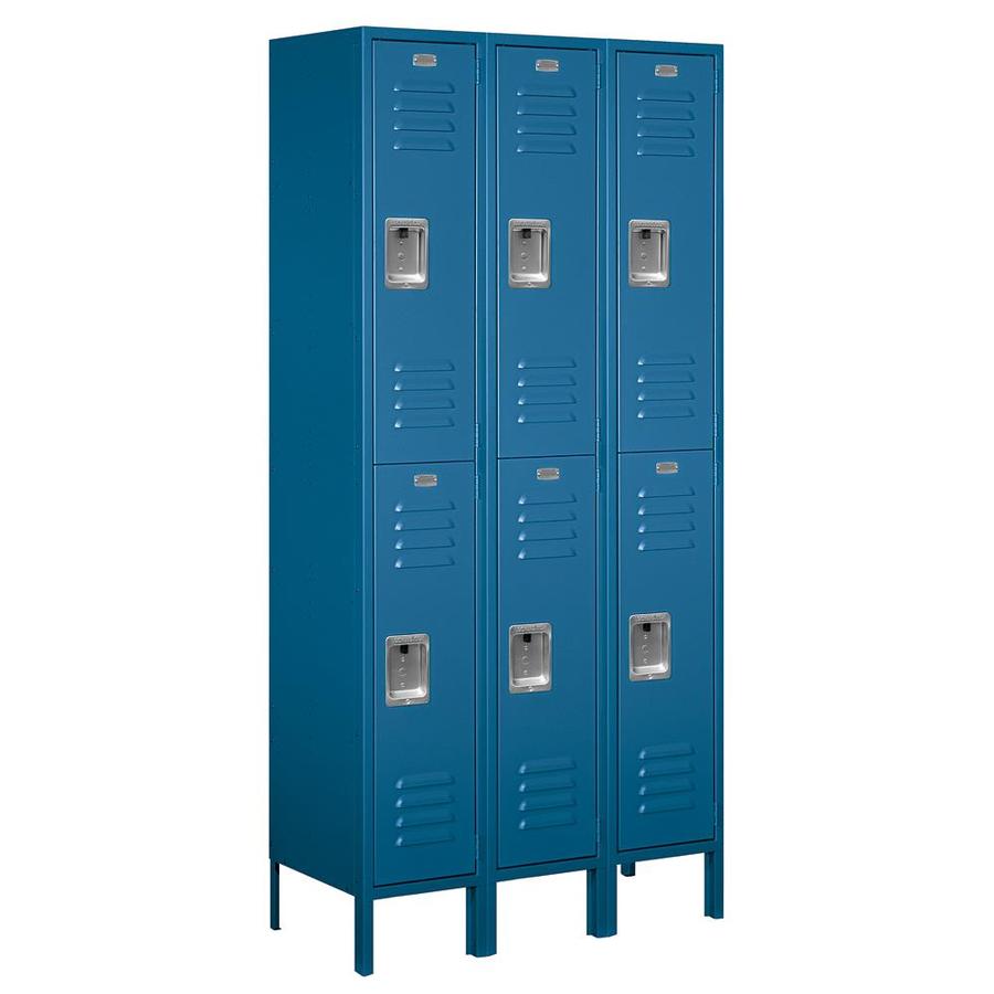 SALSBURY INDUSTRIES 12 -in Wide Double Tier Standard Metal Locker- 3 ...