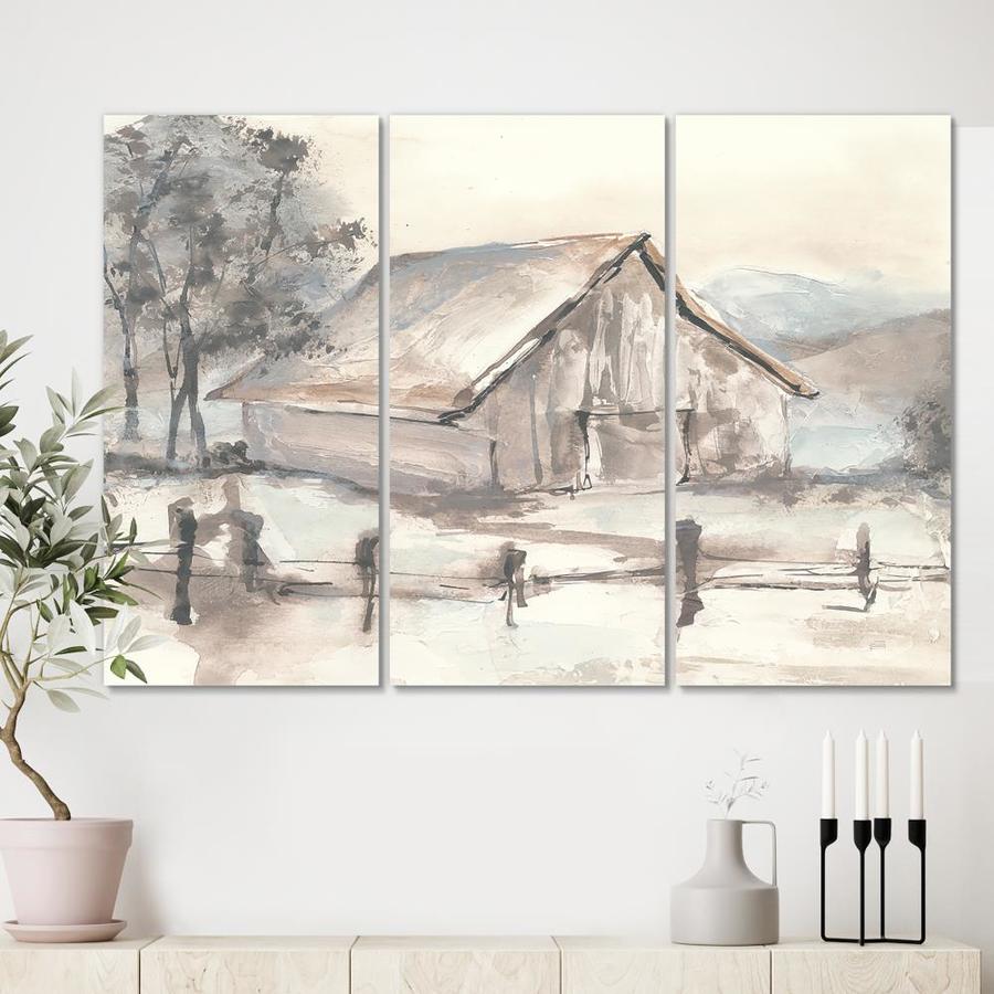 Designart Designart 'Farmhouse Barn Grey VII' Modern Farmhouse Gallery ...