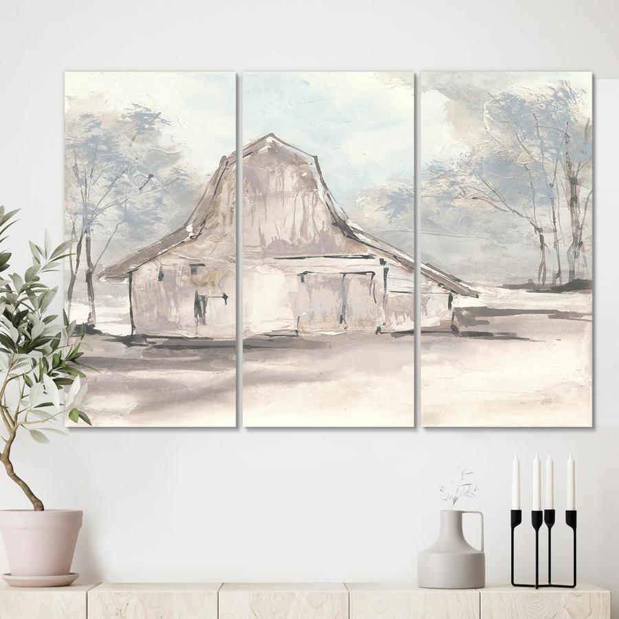 Designart Designart 'Farmhouse Barn Grey VI' Modern Farmhouse Canvas ...