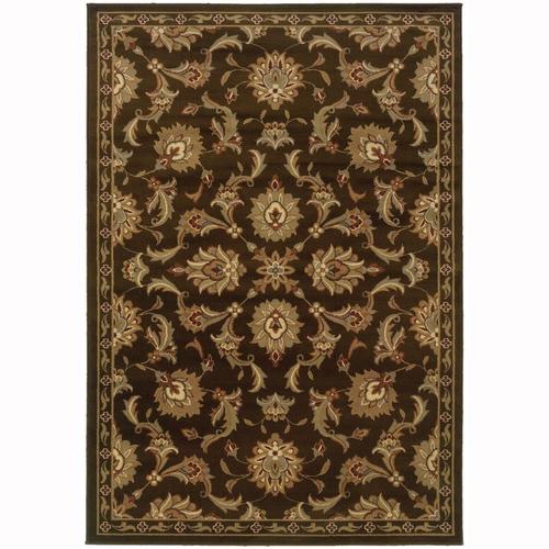 Archer Lane Abbermare 5 x 7 Brown Indoor Floral/Botanical Oriental Area