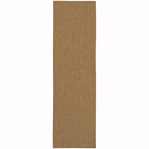 Archer Lane Gannon Tan Indoor/Outdoor Runner 2 x 8; Actual 2.