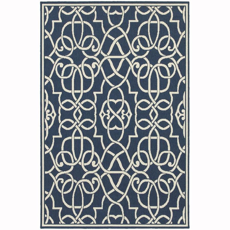 Archer Lane Darby Navy Indoor Outdoor Area Rug Common 9 X 13 Archer Lane Darby Navy Indoor Outdoor Area Rug Common 9 X 13
