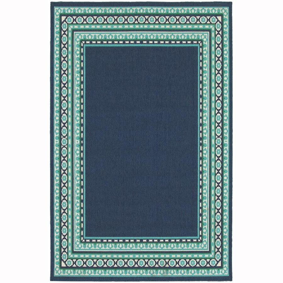 Shop Archer Lane Keating Navy Indoor/Outdoor Area Rug (Common: 8 x ... Shop Archer Lane Keating Navy Indoor/Outdoor Area Rug (Common: 8 x ...