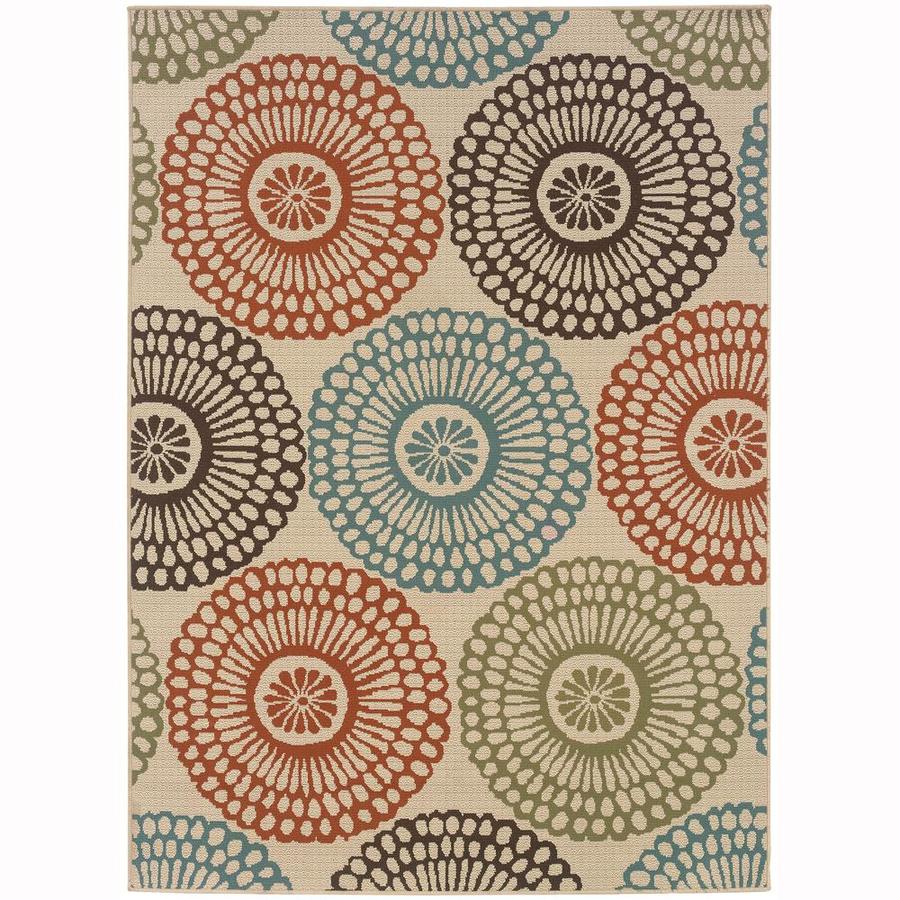 Archer Lane Garrison Beige Indoor Outdoor Area Rug Common 6 X Archer Lane Garrison Beige Indoor Outdoor Area Rug Common 6 X 9