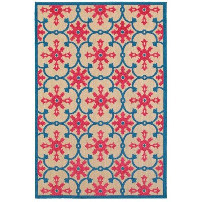 Archer Lane Pin Oak 7 x 10 Pink Indoor/Outdoor Floral/Botanical Area Rug Archer Lane Pin Oak 7 x 10 Pink Indoor/Outdoor Floral/Botanical Area Rug