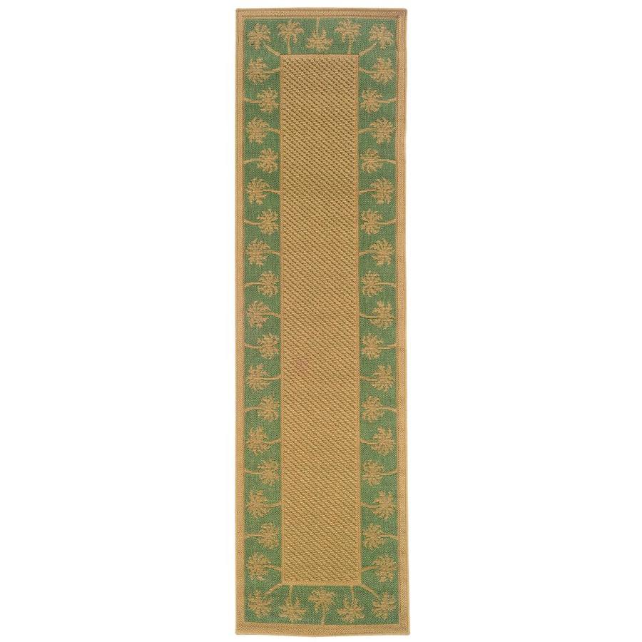 green outdoor runner