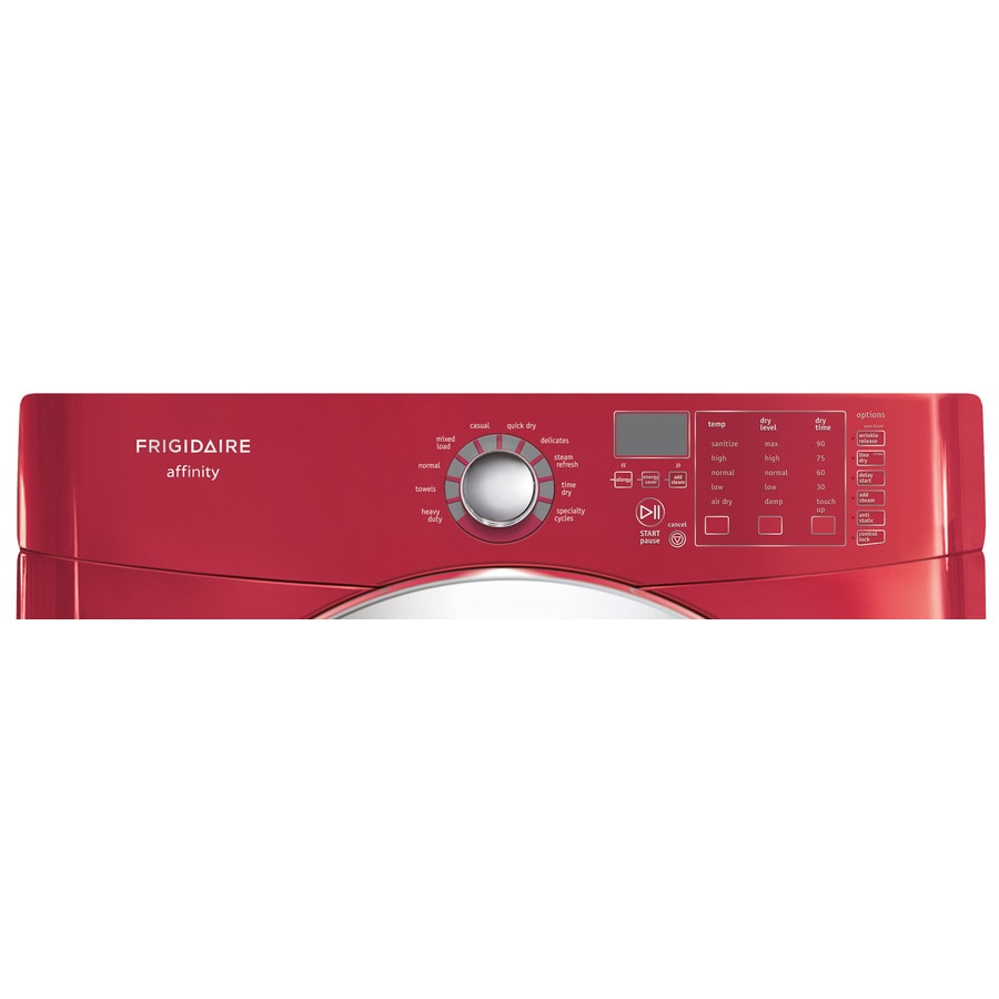Frigidaire Affinity Stackable Electric Dryer (Classic Red) at