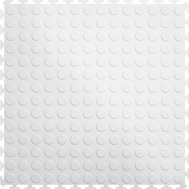 Garage Flooring At Lowes Perfection Floor Tile 8 Piece 20 5 In X White Raised Coin