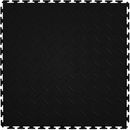Perfection Floor Tile Diamond 8-Piece 20-1/2-in x 20-1/2-in Black ...