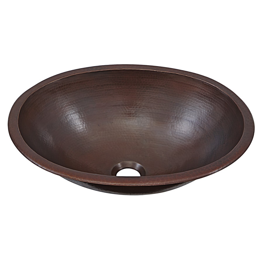 Schrodinger Pure Solid Copper Copper Drop In Or Undermount Oval Bathroom Sink