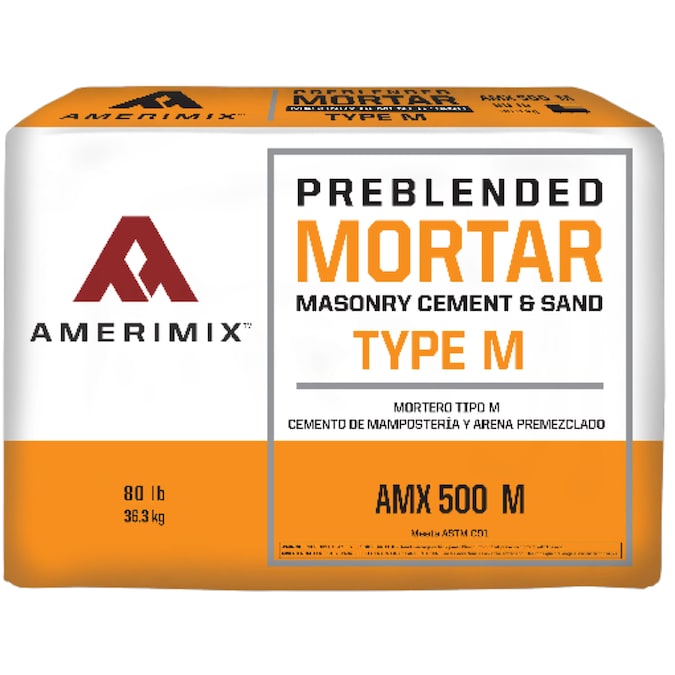 Amerimix Pre Blended 80-lb Gray Type-M Mortar Mix in the Mortar Mix