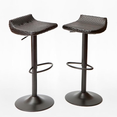 Rst Brands Deco Set Of 2 Wicker Metal Swivel Bar Stool Chair Rst Brands Deco Set Of 2 Wicker Metal Swivel Bar Stool Chair