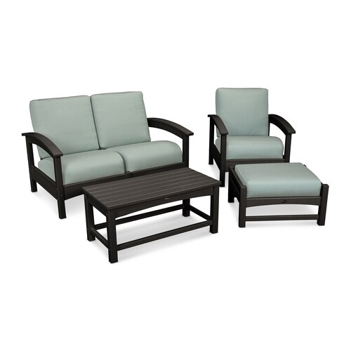 Trex Outdoor Furniture Rockport 3Piece Plastic Patio Conversation Set in the Patio Conversation