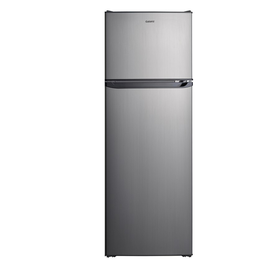 Galanz 12cu ft TopFreezer Refrigerator (Stainless Steel Look) in the