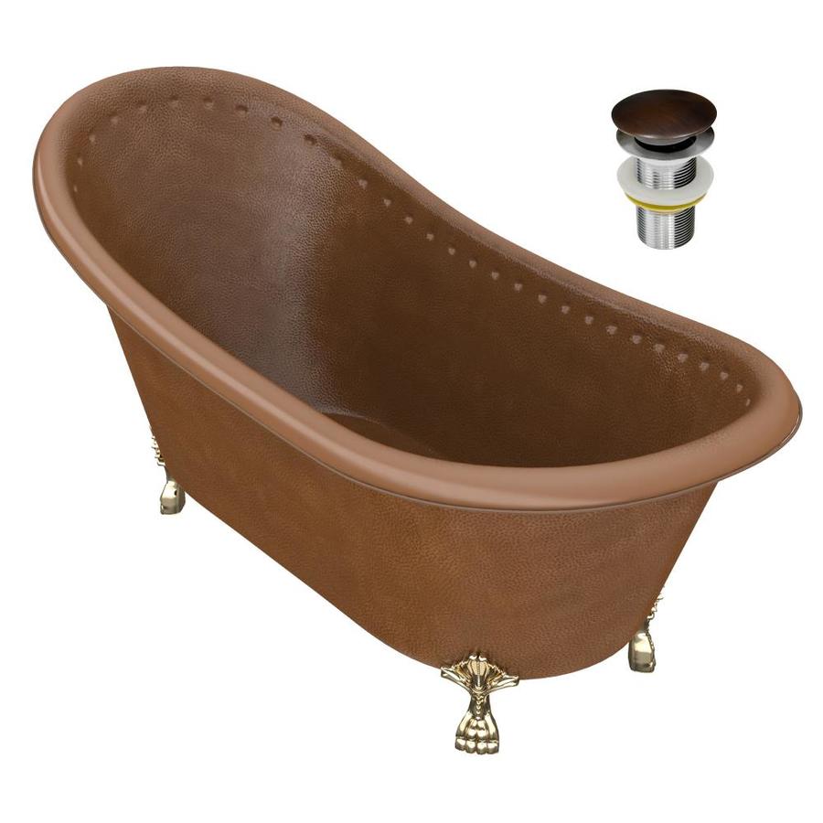 copper clawfoot bathtub