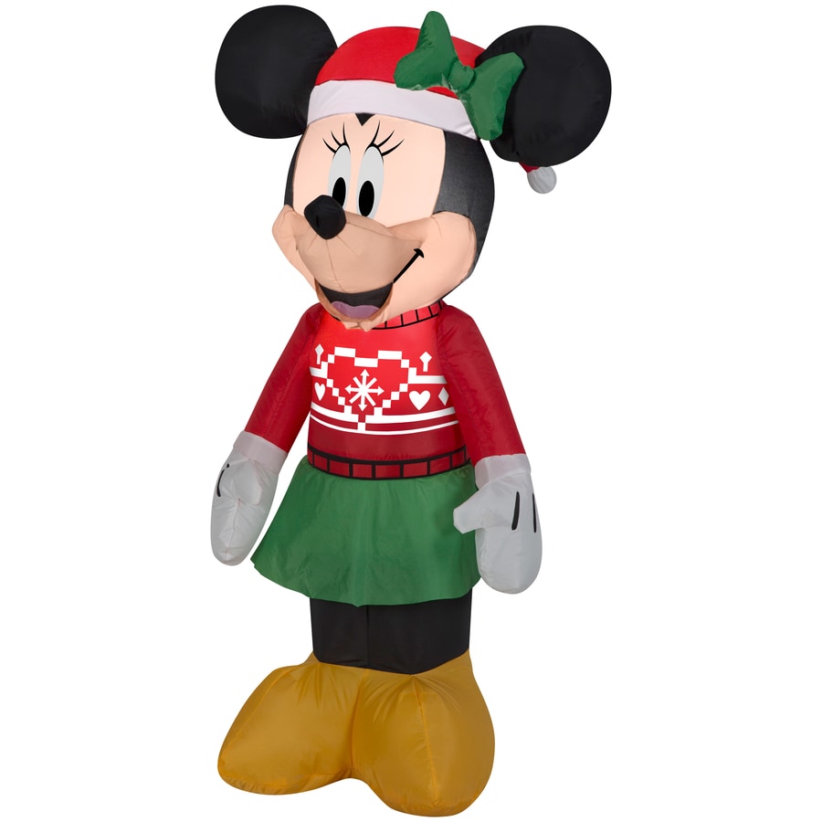 Gemmy Disney 3.5ft Lighted Minnie Mouse Christmas Inflatable in the